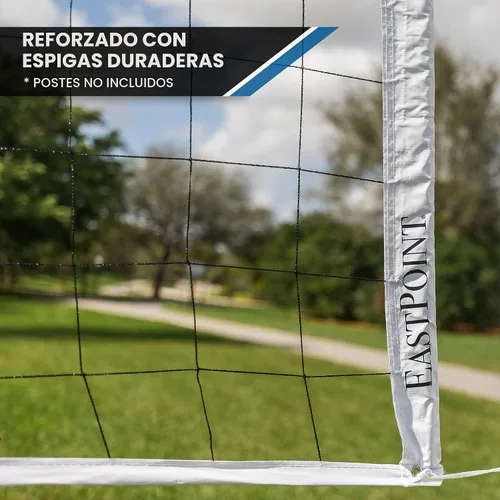 Vista 4 de EastPoint Sports Red de repuesto para voleibol con cable de alta resistencia, cintas laterales reforzadas y material resistente a la intemperie