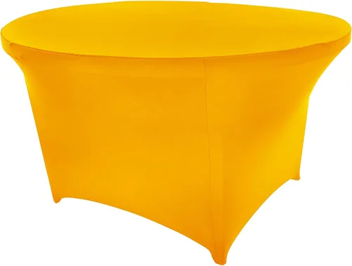 Vista 144 de Mantel de cóctel de elastano redondo de 24 pulgadas x 30 pulgadas de alto, color negro