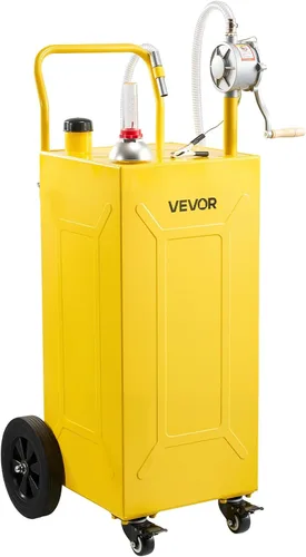 Vista 12 de VEVOR Tanque de transferencia de combustible portátil de acero al carbono Negro