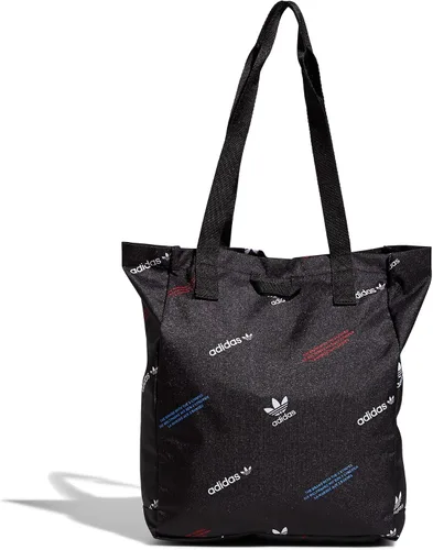 Vista 4 de adidas Originals Simple Tote Bag Multi Gráfico Negro Bolso de mano simple