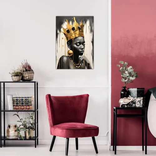 Vista 165 de Arte de pared afroamericano, decoración de rey y reina bailarín negro para sala de estar, arte de pareja de amor negro para dormitorio, lienzo