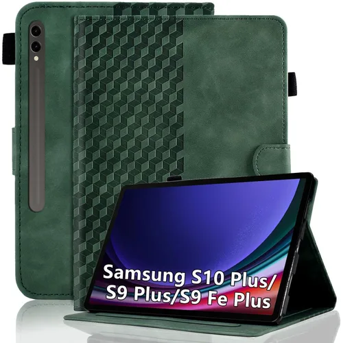 Vista 58 de Funda para Samsung Galaxy Tab S6 Lite 2024/2022/2020 de 10.4 pulgadas SM-P620/P625/P610/P613/P615/P619 de piel sintética, funda magnética con Negro