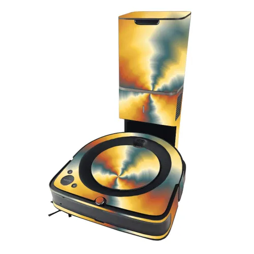 Vista 10 de MIGHTY SKINS MightySkins Skin compatible con iRobot Roomba s9+ Vacuum - Negro abstracto Funda protectora y única de vinilo Fácil de aplicar