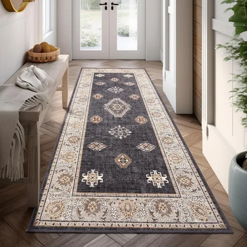 Vista 22 de ILANGO Alfombras de Área de Yute para Exteriores, Alfombras Tejidas Lavables para Patio 5'x7', Alfombras Naturales de Estilo Rústico para Áreas