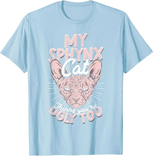 Vista 11 de My Sphynx Cat Thinks You're Ugly Too Pet Hairless Cat Sphynx T-Shirt Asphalt Grey