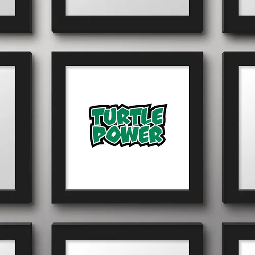 Vista 3 de Trends International Gallery Pops Nickelodeon Teenage Mutant Ninja Turtles - Póster de pared de poder de tortuga, 12 x 12 pulgadas, versión