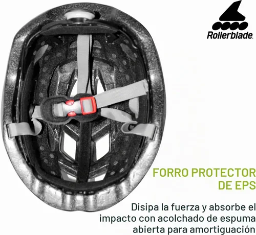 Vista 6 de Rollerblade - Casco de patinaje, unisex, negro