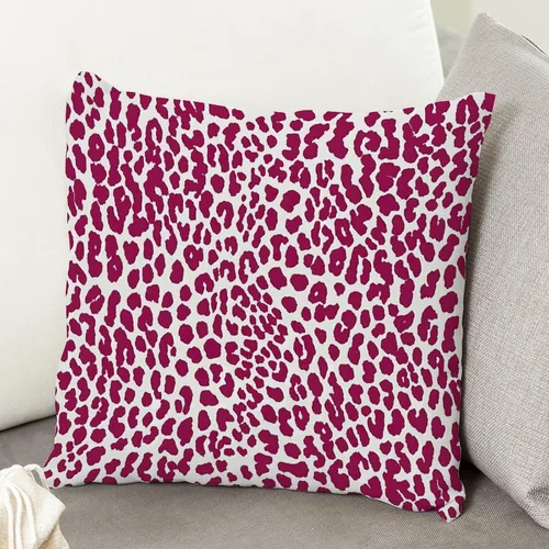 Vista 43 de Funda de cojín decorativa con estampado de guepardo verde peridoto para sofá, funda de almohada verde crema con estampado de leopardo con A-16