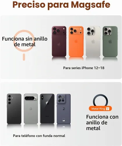 Vista 9 de A2C Soporte de teléfono de ducha para MagSafe, soporte de teléfono