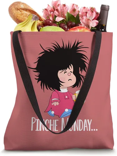 Vista 4 de Pinche Monday Funny Sleepy Mafalda - Bolsa de mano española