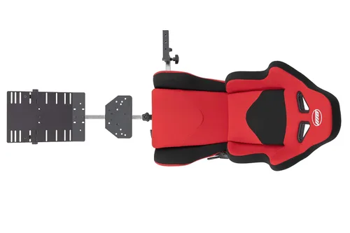 Vista 9 de OpenWheeler GEN3 Racing Wheel Simulator Stand Cockpit Red on Black, Video Game Controller, Fits All Logitech G923, G920, Thrustmaster, Fanatec