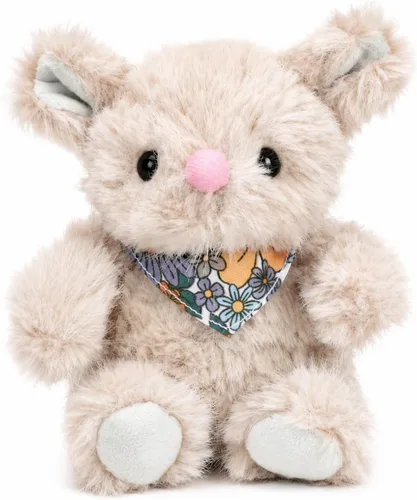 Vista 11 de Juguete de peluche suave de ratón sentado, azul
