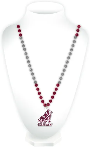 Vista 21 de Rico Industries NCAA Fan Shop - Cuentas estilo Mardi Gras con logotipo del equipo 3-Color del