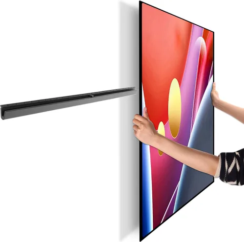 Vista 8 de Soporte de pared para TV sin tachuelas sin taladros para televisores