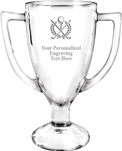 Vista 24 de Crown Awards Premio de taza de vidrio con su texto, trofeo de vidrio personalizado grabado personalizado de 7 pulgadas 38 Personalizado