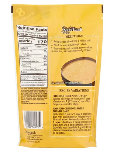 Vista 3 de Shore Lunch Mezcla de sopa de papa cheddar 12 oz (paquete de 6)