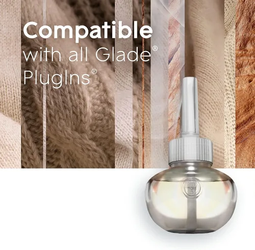 Vista 9 de Glade PlugIns - Recambios de ambientador, aceites esenciales y perfumados para el hogar y el baño, maderas de cachemira, 6.7 onzas líquidas, 10