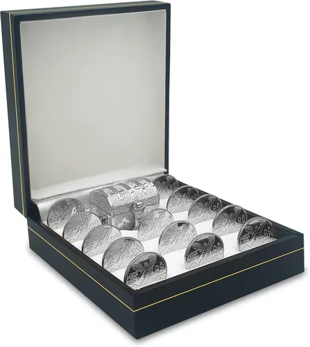 Vista 3 de Accesorios de boda Monedas Unity – Arras Matrimoniales - Arras para Boda – Monedas clásicas decorativas hechas a mano, cofre y caja (San Benito)