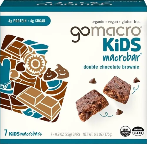 Vista 6 de GoMacro Kids MacroBar Barras orgánicas veganas – Galletas de avena con chispas de chocolate (barras de 0.90 onzas, 7 unidades)