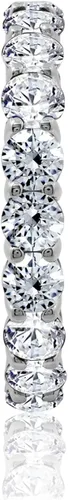 Vista 17 de Amazon Essentials Anillo de plata de ley chapada en platino o oro con circonita cúbica redonda de elementos infinitos