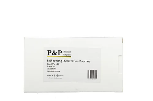 Vista 2 de P&P Medical Surgical - Bolsas de esterilización autosellantes con indicadores para limpieza de instrumentos quirúrgicos profesionales, caja de 200