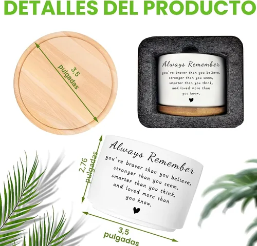 Vista 7 de Regalos inspiradores para mujeres, bonita maceta para suculentas, maceta de cactus para amantes de las plantas, regalo motivacional de animación