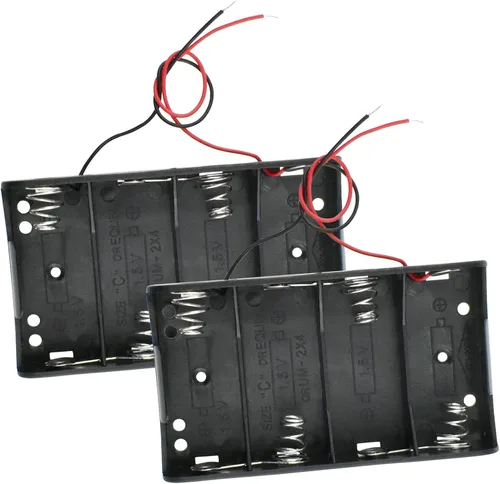 Vista 41 de SDTC Tech Paquete de 2 1 caja de batería de celda C de 1,5 V tamaño C con cables de alambre