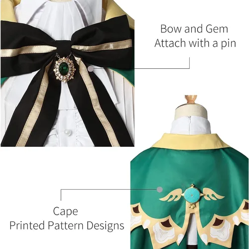 Vista 5 de Disfraz de anime Venti para mujer uniforme de Halloween