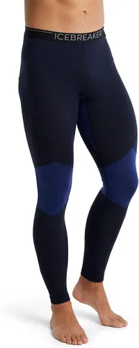 Vista 4 de Icebreaker Leggings de capa base merino de 260 zonas Negro Azul
