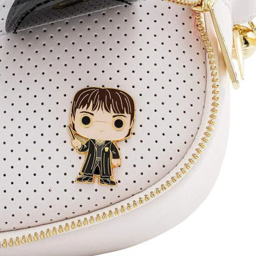 Vista 3 de Loungefly FUNKO POP Harry Potter Hedwig Pin Trader - Bolso cruzado Blanco