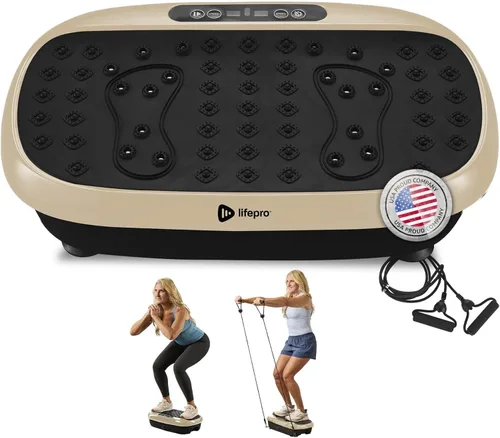 Vista 21 de Lifepro HexaPlate Lite Vibration Plate Exercise Machine — Magnetic Acupoints, 99 Speeds & 10 Presets Vibration Platform Machine with Resistance