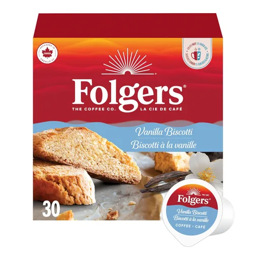 Vista 20 de Folgers Café con sabor artificial a caramelo mantecoso, cápsulas Keurig K-Cup, caja de 10