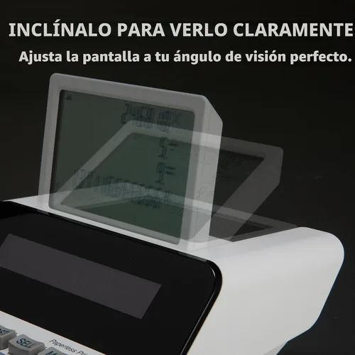 Vista 3 de Calculadora empresarial sin papel inalámbrica compacta Sharp (EL-1501)