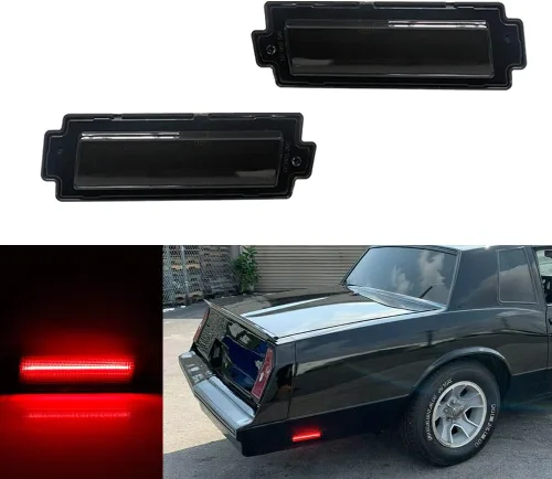 Vista 13 de Para 1981 1982 1983 1984 1985 1986 1987 1988 Chevy Monte Carlo SS luzes de señalización de marca de parachoques lateral ámbar Led Lente Ámbar Lente