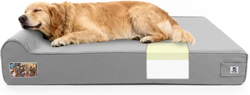 Vista 19 de Sytopia Camas ortopédicas para perros grandes, sofá de espuma viscoelástica extra gruesa de 7 pulgadas para perros mayores y grandes daneses