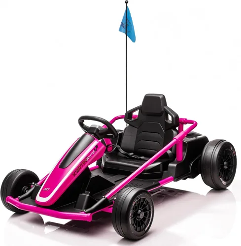 Vista 9 de Go Kart eléctrico de 36 V 10 MPH para edades de 6 a 18 años, carrito de Negro