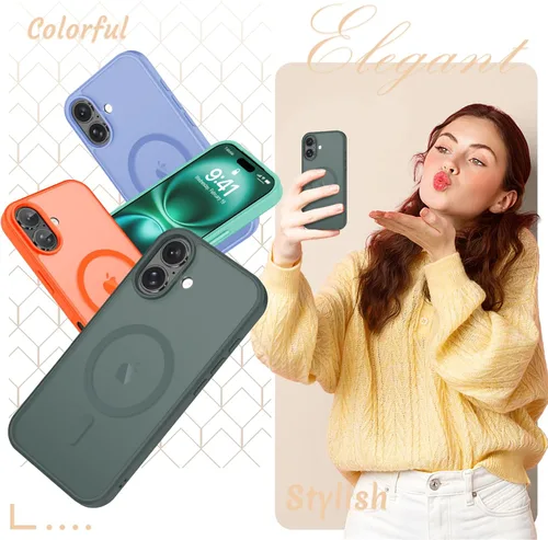 Vista 247 de Funda para Google Pixel 10 Pro XL, cubierta magnética mate, color negro Fit for MagSafe, Screen Protector included, Shockproof Military Grade