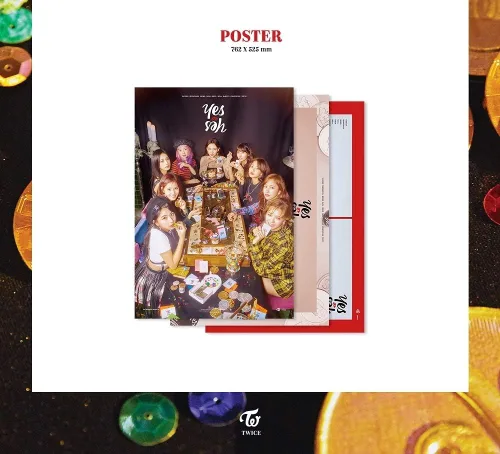 Vista 6 de JYP Entertainment Dos veces - SÍ o r SÍ [aleatorio ver.] (6º Mini álbum) CD+Tarjetas Fotos+Tarjeta SÍ o r YES+Póster plegado+Beneficio