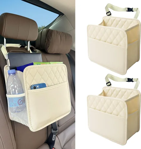 Vista 9 de Witaxima Organizador de asiento trasero de automóvil mejorado con bolsillos de almacenamiento, organizador multiusos para colgar del automóvil