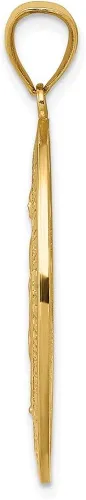 Vista 2 de Colgante de medalla milagrosa de oro amarillo de 14 quilates L- 1496in W- 0807in joyería fina para mujer Metal