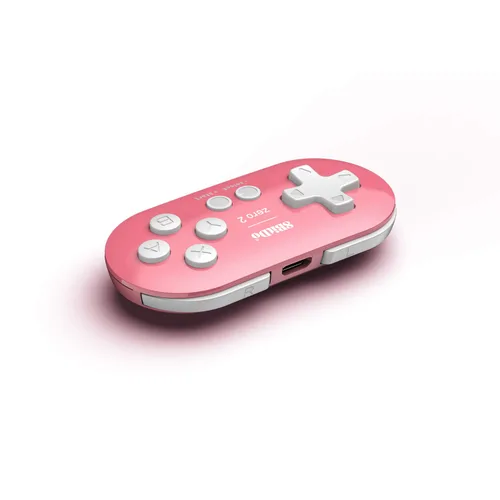 Vista 4 de 8Bitdo Zero 2 Bluetooth Gamepad Keychain Sized Mini Controller for Switch, Windows, Android, macOS & Raspberry Pi(Pink Edition) - Nintendo Switch