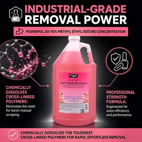 Vista 10 de PRO Nail - Removedor de acrílico y gel para mejorar el control de daños, 32 onzas