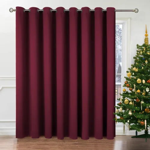 Vista 39 de BGment Cortina Oscurecedora para Puerta Corredera, Cortina Divisoria Opaca Ancha para Sala de Estar de 84 Pulgadas de Largo, Cortina Térmica de Rosa