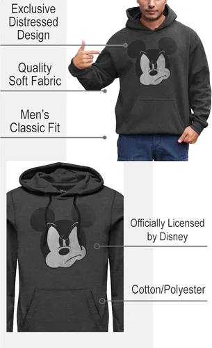 Vista 2 de Disney Mad Mickey Mouse - Sudadera con capucha para hombre y adulto