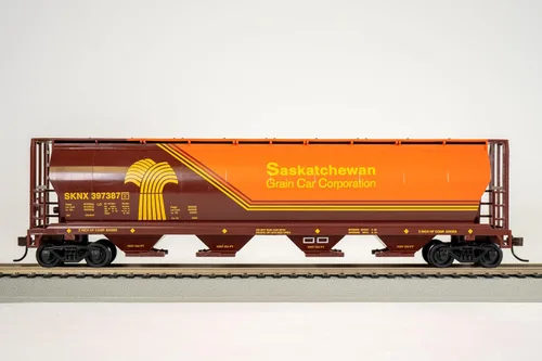 Vista 2 de Bachmann Trenes Canadian 4 Bay Hopper Saskatchewan - Wheat Herald HO Scale