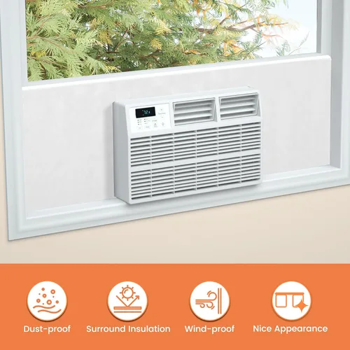 Vista 8 de GCGOODS Panel de espuma con aislamiento lateral de aire acondicionado para ventana, paneles de aislamiento envolvente completo extra ancho, kit