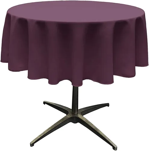 Vista 16 de Telón de fondo King Inc, mantel redondo de poliéster sin costuras de 58 pulgadas / superposición, bueno para mesa de café pequeña (Aqua)