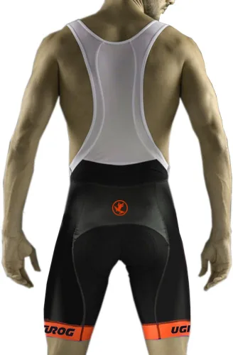 Vista 61 de UGLY FROG Designs - Pantalones cortos de ciclismo con pantalones cortos con peto, pantalones cortos de ciclismo Pro/BIP, acolchado 3D Coolmax