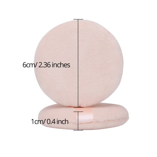 Vista 4 de Senkary 8 almohadillas de polvo de algodón suave para maquillaje, para polvo, suelto, prensado y corporal (2.36 pulgadas)