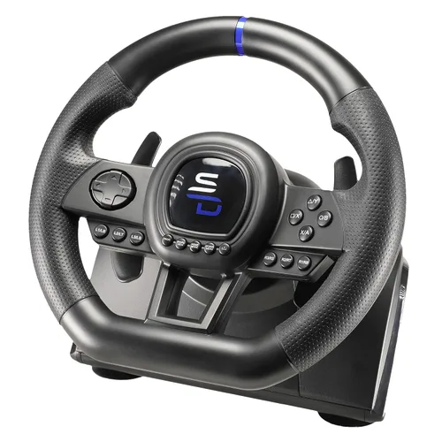 Vista 3 de Superdrive - SV650 Racing steering wheel with pedal and paddle shifters for Xbox Serie XS Switch PS4 Xbox One PC PS3 programmable for all
